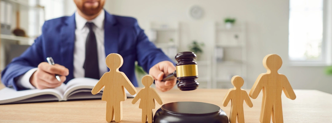 Arizona family court judge reviewing child custody drug test case with concerned parents in courtroom