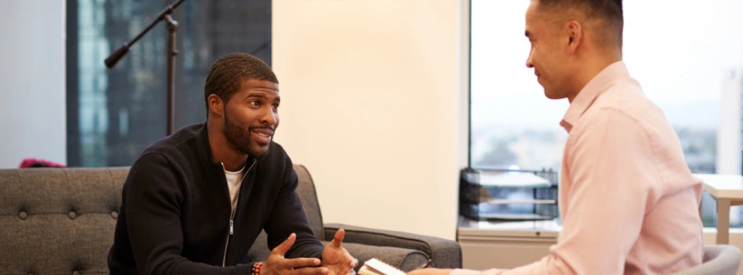 Image of a person receiving guidance and support in a residential treatment treatment setting